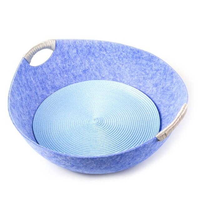 Cat Beds House with Cool Mat Felt Cloth Dog Sleeping Basket Comfortable Breathable Funny Kitten Puppy Cave X4YE