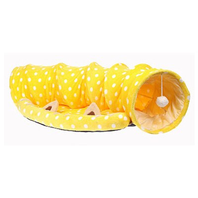 Pet Tunnel Cat Beds House and Sleep with Ball Cat Play Tunnel Funny Cat Long Tunnel Play Toy Collapsible Bulk Free Shipping