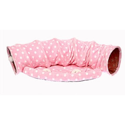 Pet Tunnel Cat Beds House and Sleep with Ball Cat Play Tunnel Funny Cat Long Tunnel Play Toy Collapsible Bulk Free Shipping