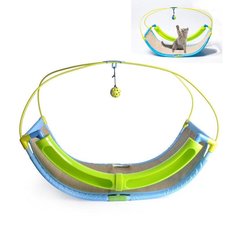 Cat Hammock Cradle Luxury 2 In 1 Cat Toy Pet Exercise Cradle Cat Bed Sofa with Ball