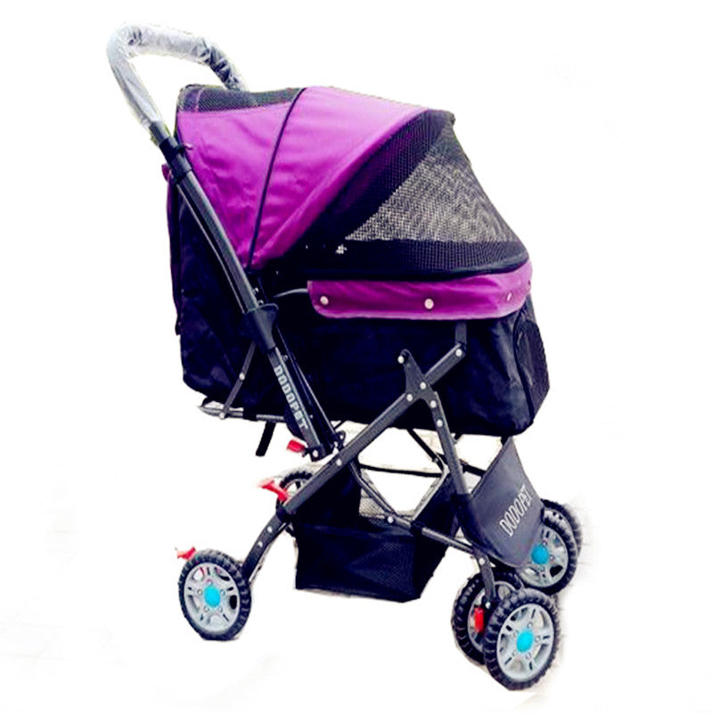 2016 Sale Dog Bag Four Wheel Pet Stroller Dog Pushchair , For Cat, Prams Foldable Carrier Strolling Cart, Shockproof Strollers