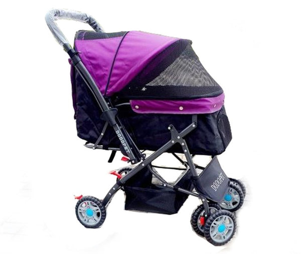 2016 Sale Dog Bag Four Wheel Pet Stroller Dog Pushchair , For Cat, Prams Foldable Carrier Strolling Cart, Shockproof Strollers