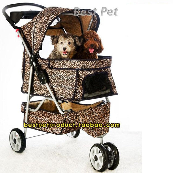 2016 Newly Designed camouflage Pet Stroller Cat / Dog Easy Walk Folding Travel Carrier Carriage  with rain cover