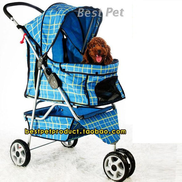 2016 Newly Designed camouflage Pet Stroller Cat / Dog Easy Walk Folding Travel Carrier Carriage  with rain cover