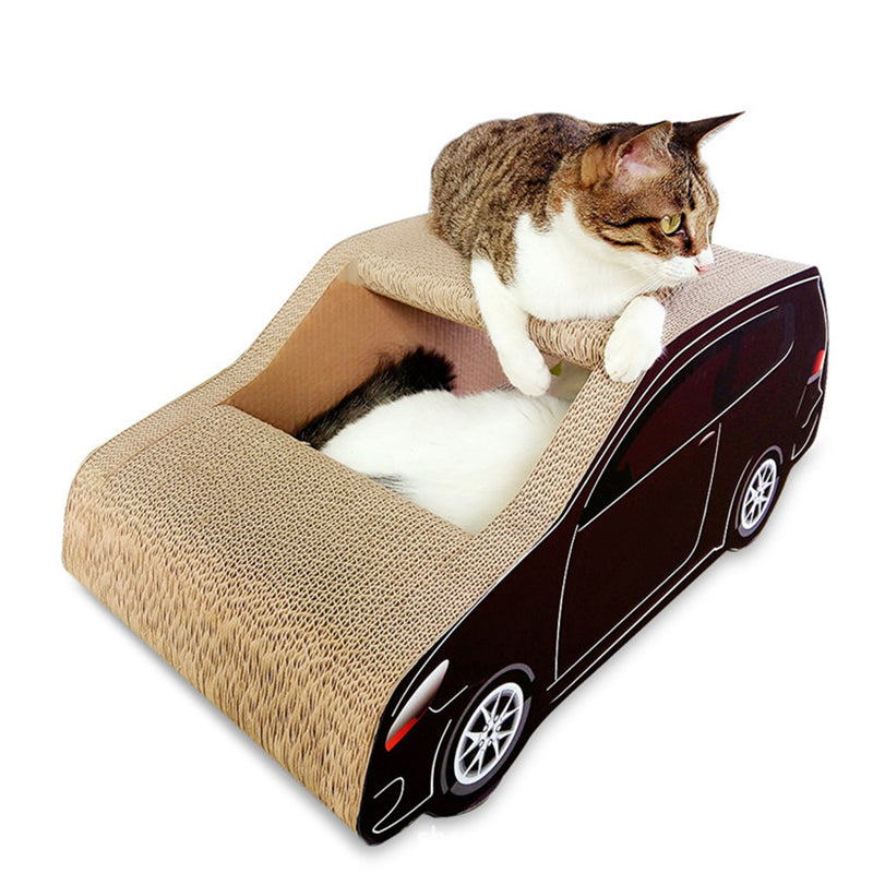 APAUALPET Car Shape  Cat Scratch Board Cat House Corrugated Pet Furniture Cat Toy Scrath Toy For Cat Pet Product Supplier