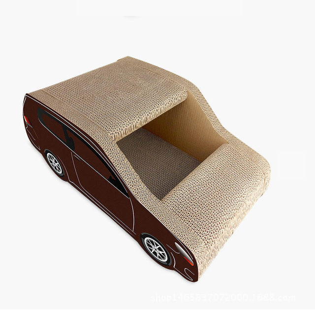 APAUALPET Car Shape  Cat Scratch Board Cat House Corrugated Pet Furniture Cat Toy Scrath Toy For Cat Pet Product Supplier