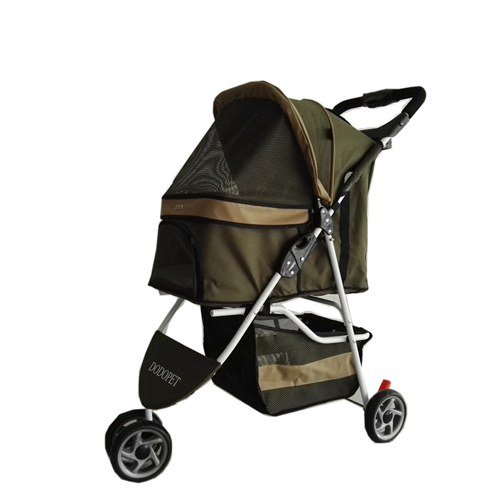 2016 Newly Designed Pet Stroller Cat / Dog Easy Walk Folding Travel Carrier Carriage 3 in1 puppy dog strollers for small dog
