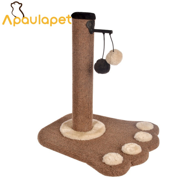 APAULAPET New Paw Print Cat Toy Cat Climbling Cat Furniture Cat Scratcher Tree Scratch Toy For Pet Kitten Jumping