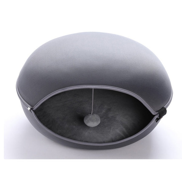 APAULAPET Warm And Washable Cat House Mongolian Yurts Pet Bed For Winner