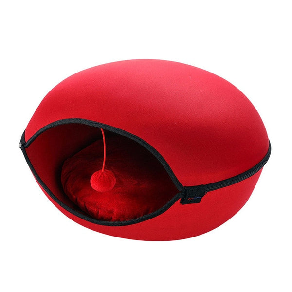 APAULAPET Warm And Washable Cat House Mongolian Yurts Pet Bed For Winner