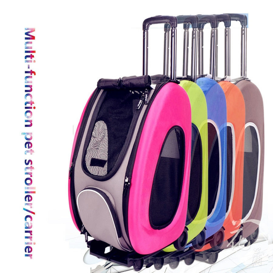 2017 New 5in 1 EVA Pet Carrier/Wheeled Carrier muiltifunction pet stroller / Dog Strollers for Sale