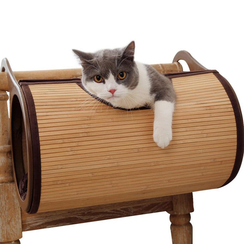 Cat Bamboo Net Hanging Hammock Breathable Bed Pet Cat Dog Mat Soft Kitten Pet Cat Hammock House Bed Pet Supplies