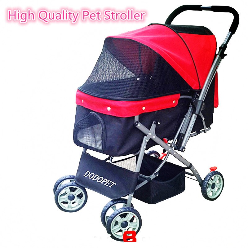 Super large folding pet gear for large dog within 30KG  four wheel folded Pet Stroller/Dog Strollers