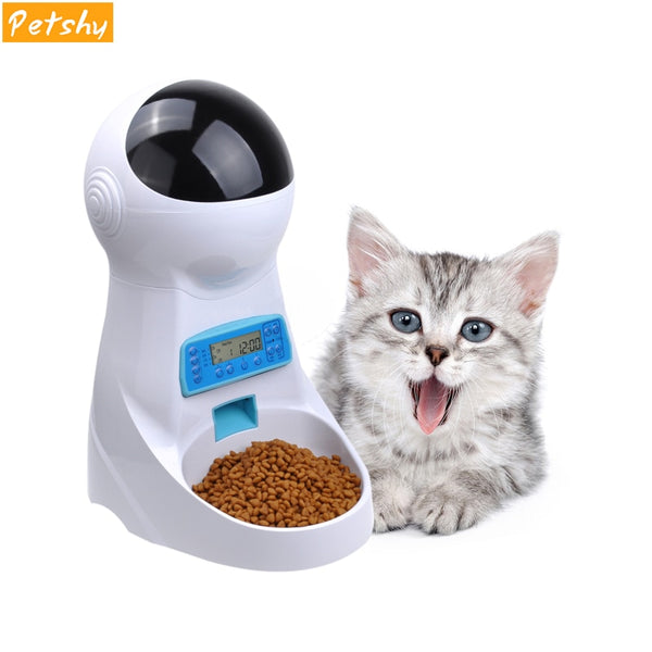 Petshy 3L Automatic Pet Food Feeder Voice Recording / LCD Screen Bowl For Medium Small Dog Cat Feeding Dispensers Pet Products