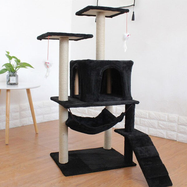Pet Cat Climber Multi-layer Luxury Furniture Cat Scratching Post Climbing Tree Jumping Frame Toy with Ladder Cats House Supplies