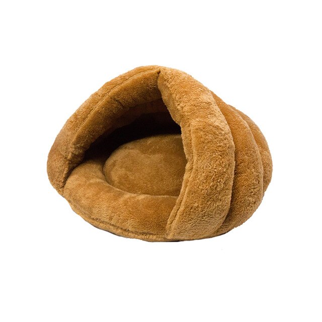 Winter Cat Bed Cave Warming Pet Sleeping Bag For Small Dog Kitty Hamster Soft Mat Washable Cats Nest Pink Plush Kitten Houses