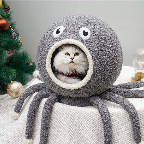 cat cave  pet dog cat bed  cat house  mat outdoor  cat bed house tent squid shape pet house dropshipping