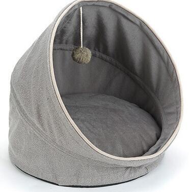 CAWAYI KENNEL Steel Wire Pet Cat Worm House Nest with Toys Collapsible Cat Nest Play With Ball  Cat Play Tunnel for Cat D1447