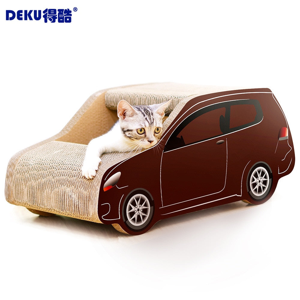 cardboard cat scratcher car design for pet toys cat scratching mat  scratching post pet furniture cat house supply pet kennel