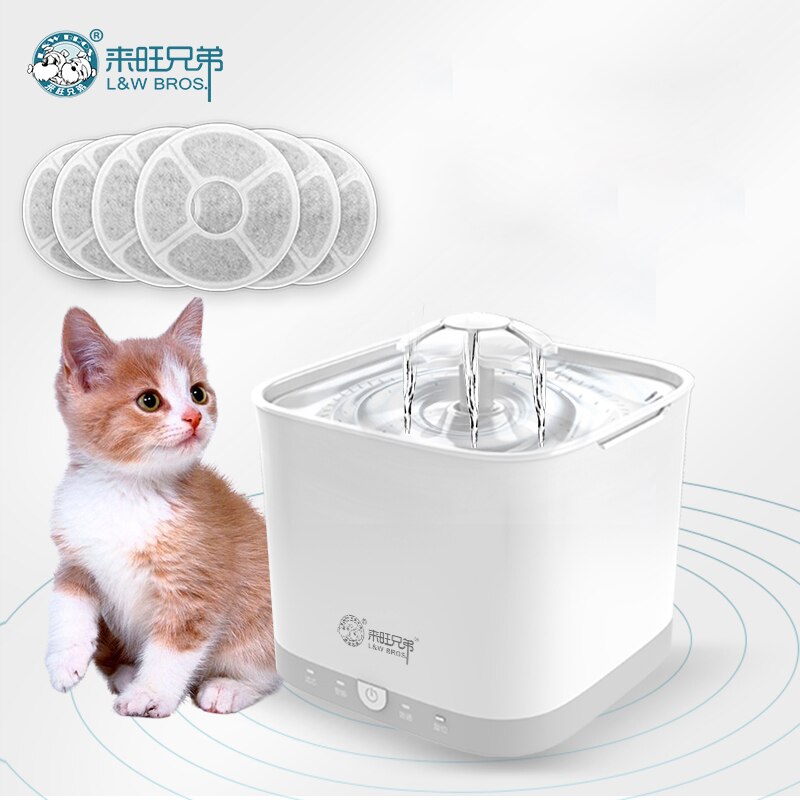 Intelligent/ Radar Sensing Cat Water Fountain 2L Automatic Dog Water Dispenser with 6pcs Carbon Filter Pet Product Fast Shipping