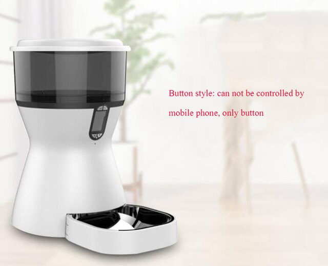 Fashion Smart Automatic Feeder Dogs Cat Food Rechargable Video Monitor Automatic Pet Feeder 4L Wifi Remote Control Pet Feeder