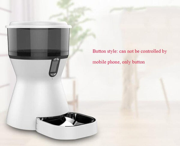 Fashion Smart Automatic Feeder Dogs Cat Food Rechargable Video Monitor Automatic Pet Feeder 4L Wifi Remote Control Pet Feeder