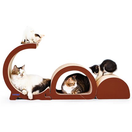 Cat supplies all cat scratch board claw corrugated paper wear climbing board cat house Assembly detachable