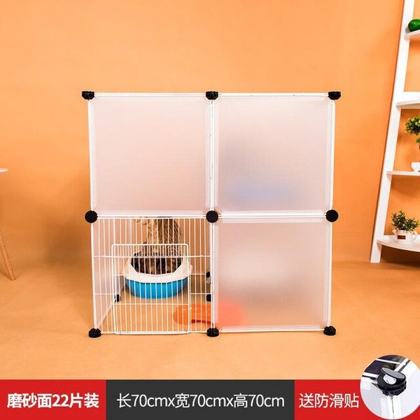 Cat cage home cat villa large house double litter fence anti-jump indoor isolation