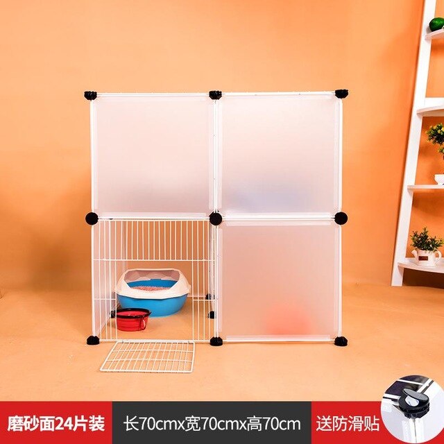 Cat cage home cat villa large house double litter fence anti-jump indoor isolation