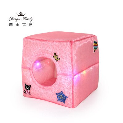 Make the brightest cub ice silk cat nest on summer night with a closed folding cat house cat supplies cold mat cat bed house
