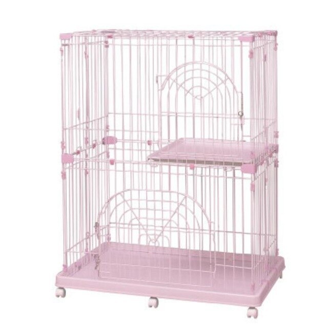 93X63X121cm Double layer Cat Villa Cat cage Pet cages with wheels